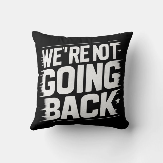 Coussin Le changement est là : nous ne reviendrons pas (Verso)