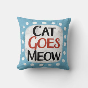 Coussin Le Chat Va Miow Jeter L'Oreiller