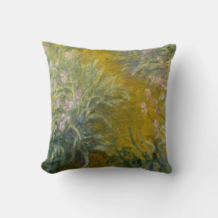 Coussin Le chemin à travers les Irises - Claude Monet