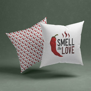 Coussin Le Chili rouge sent l'amour