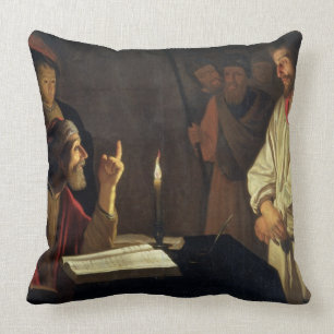Coussin Le Christ avant Caiaphas (huile sur la toile)