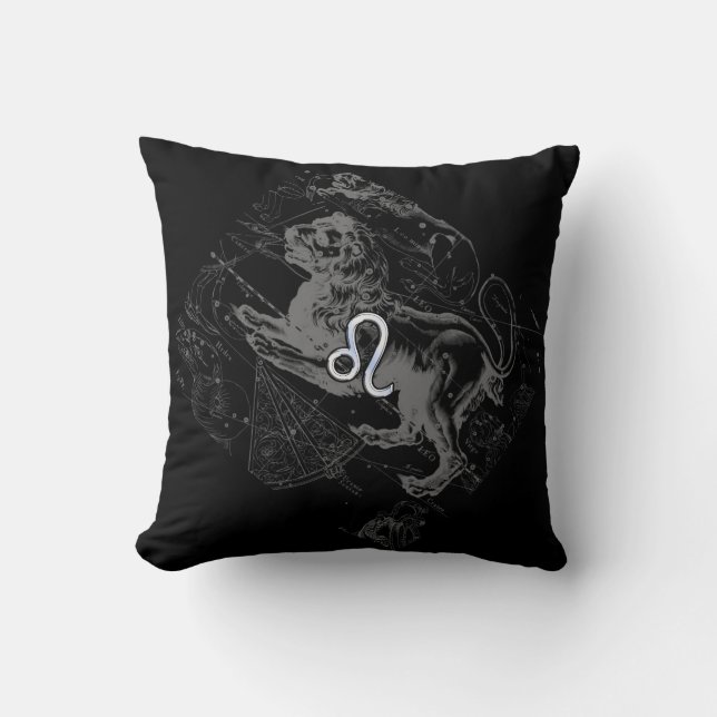 Coussin Le chrome aiment la carte Hevelius de (Recto)