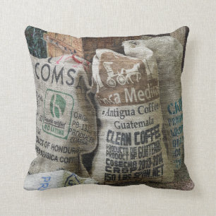 Coussin Le Coffee Bean Sacks Cushion