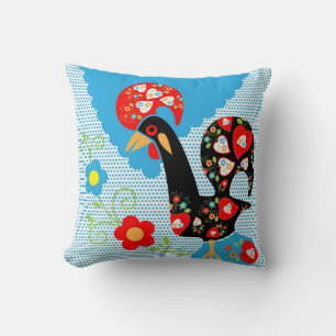Coussin Le coq portugais de Barcelos