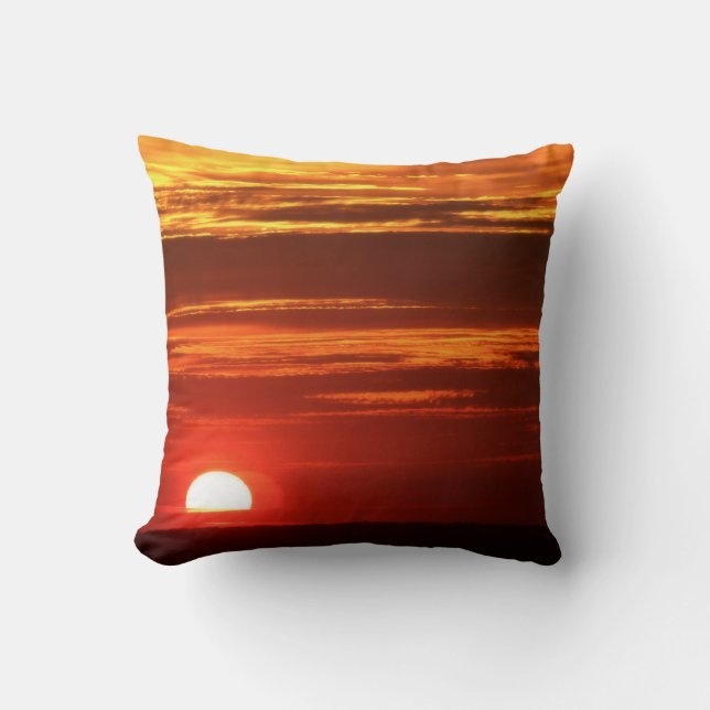 Coussin Le coucher du soleil 2 a dégrossi photo (Recto)