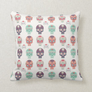 Coussin Le crâne de sucre a inspiré le carreau