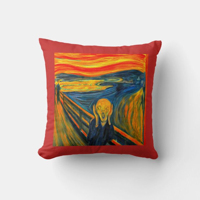 Coussin Le cri de Munch, Fine Art  (Recto)