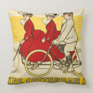 Coussin Le cru fait un cycle Cottereau par René Vincent