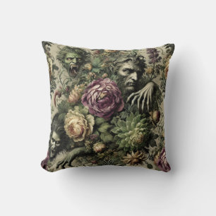 Coussin Le Culte Florabane - Design Floral Gothique