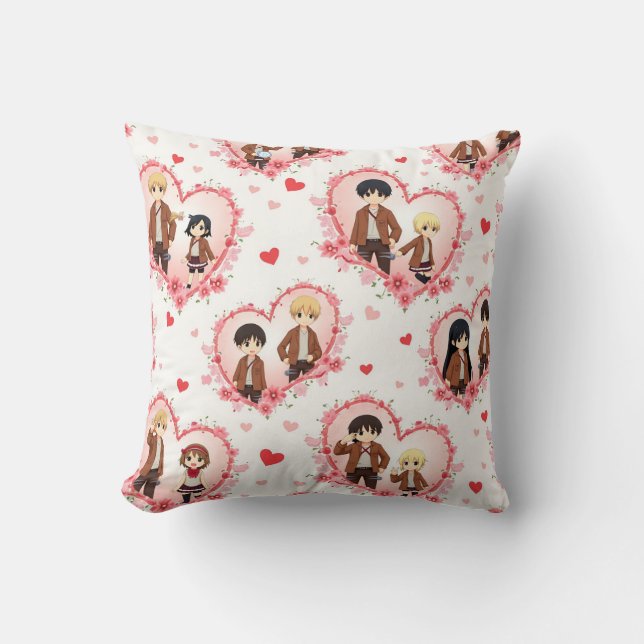 COUSSIN LE CUSHION ANIME DE LA JOURNÉE DE VALENTINE (Recto)