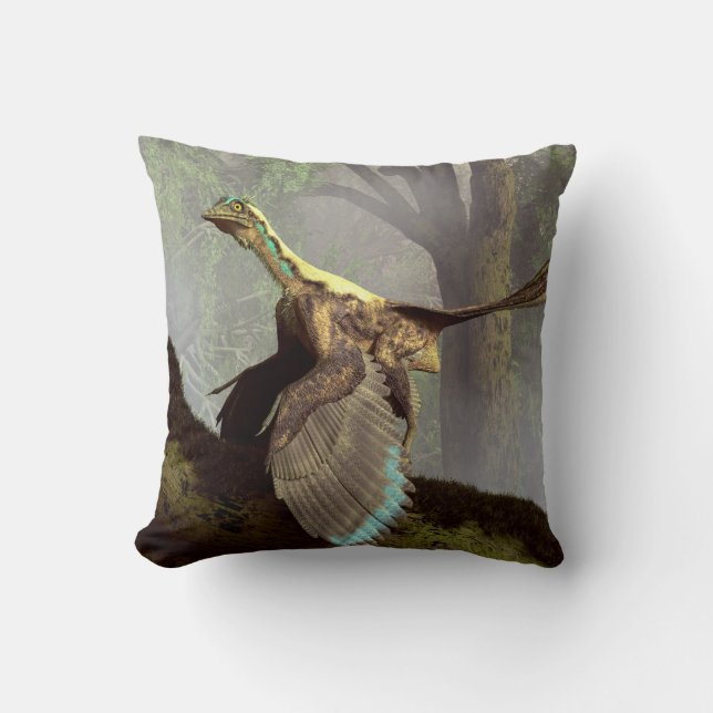 Coussin Le dernier dinosaure (Recto)