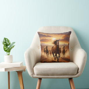 Coussin Le désert des Chevaux sauvages