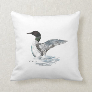 Coussin Le dingue peint à la main le fléchissant est des