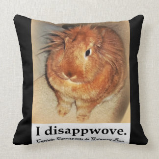 Coussin Le double désapprobateur de lapin a dégrossi