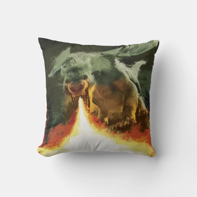 Coussin Le dragon de Pete | Cool coupe-feu (Recto)