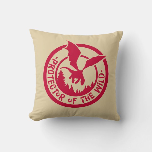 Coussin Le dragon de Pete | Protecteur de la nature (Recto)