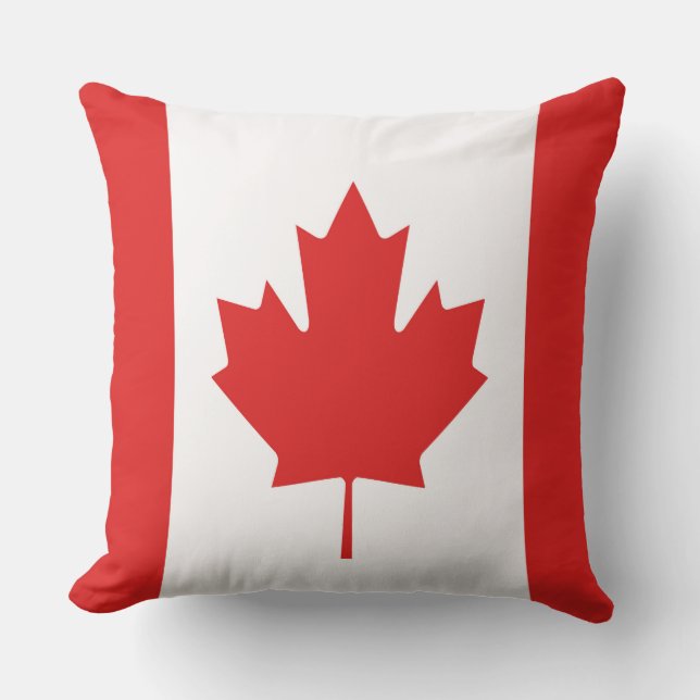 Coussin Le drapeau de la Feuille d'érable du Canada (Recto)