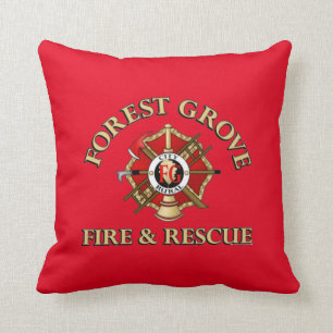 Coussin Le feu et délivrance de verger de forêt