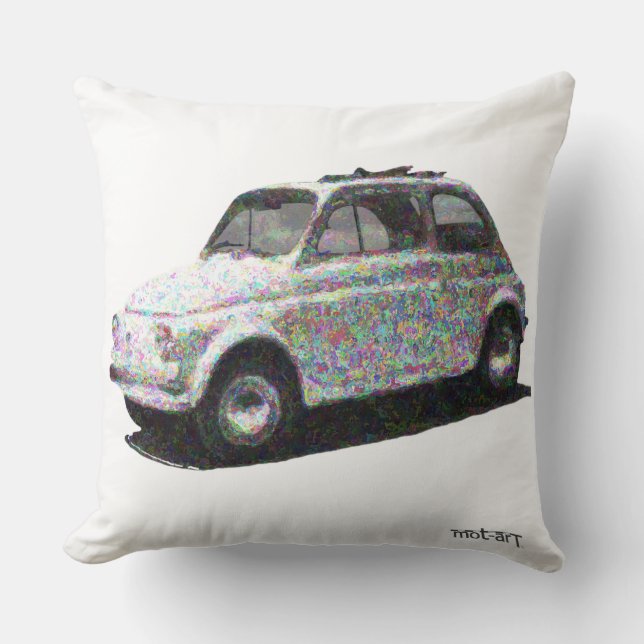 Coussin Le Fiat classique ardent 500 (Recto)