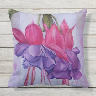 COUSSIN LE FUCHSIA POURPRE DE ROSES INDIEN FLEURIT LE