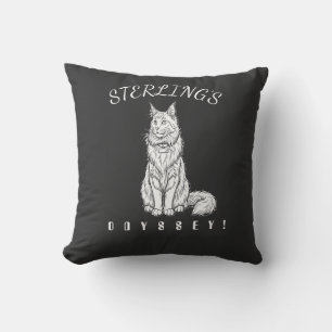 Coussin Le « Géant Gentil » Maine Coon par les amateurs de