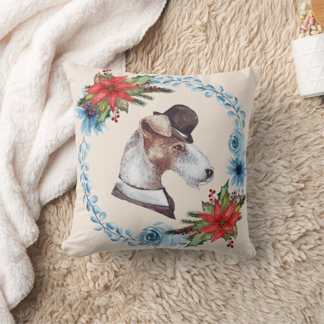 Coussin Le Génial Airedale Holiday (Couverture)