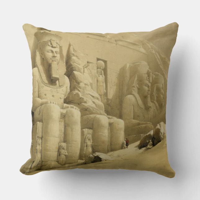 Coussin Le grand temple d'Abu Simbel, Nubia, de "Egypte (Recto)