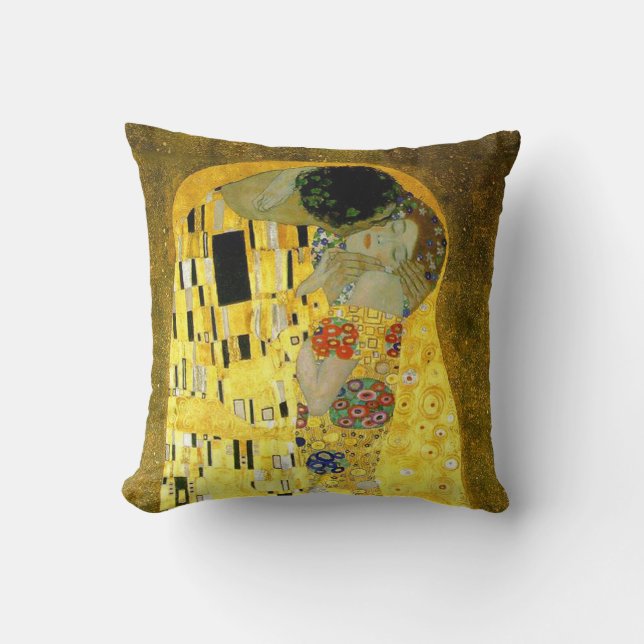 Coussin Le ~ Gustav Klimt de baiser (Recto)