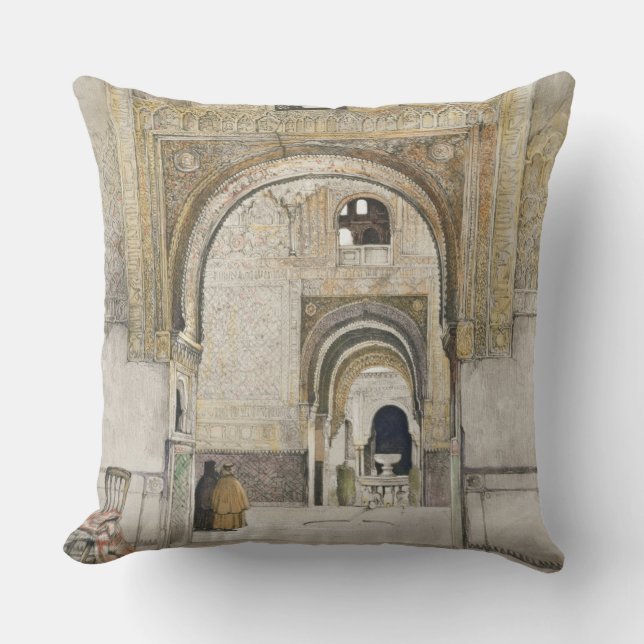 Coussin Le Hall des deux soeurs (Sala de las dos Herma (Recto)