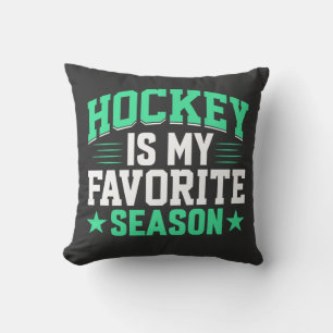 Coussin Le hockey est ma saison préférée