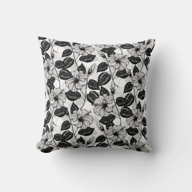 Coussin Le jardin d'Hibiscus (Recto)