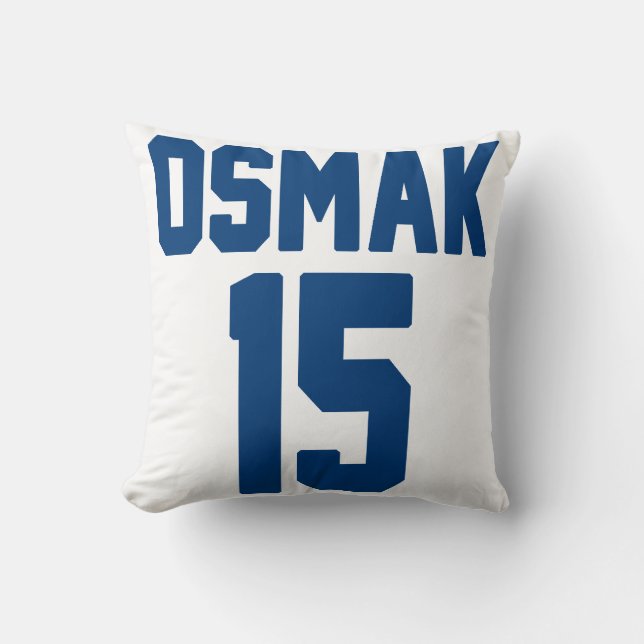 Coussin le jersey d'hockey a personnalisé le carreau 16" x (Recto)