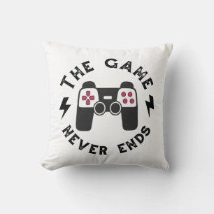 Coussin Le Jeu ne se termine jamais