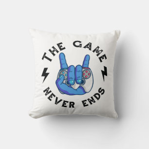 Coussin Le jeu n'est jamais fini