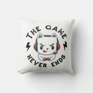 Coussin Le jeu n'est jamais fini