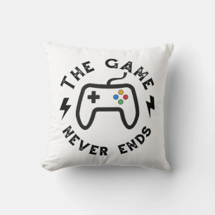 Coussin Le jeu n'est jamais terminé