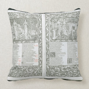 Coussin Le "Kelmscott Chaucer", édité 1896 par le Kel