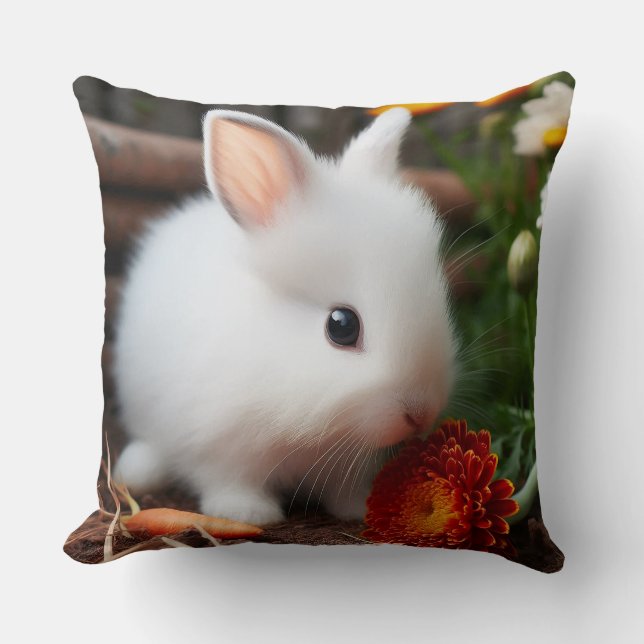 Coussin Le lapin bébé (Recto)