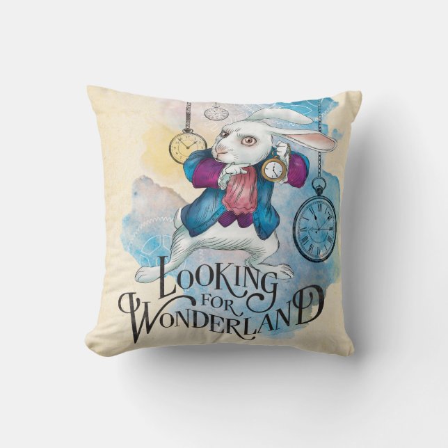 Coussin Le Lapin Blanc| Recherche de Wonderland 3 (Recto)