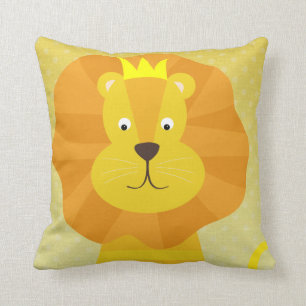 Coussin Le lion d'or sur Ombre pointille le carreau