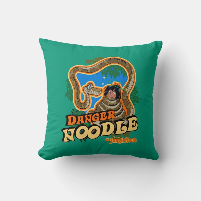 Coussin Le livre de la jungle | Danger Noodle (Recto)