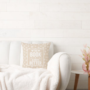 Coussin Le livre est toujours meilleur