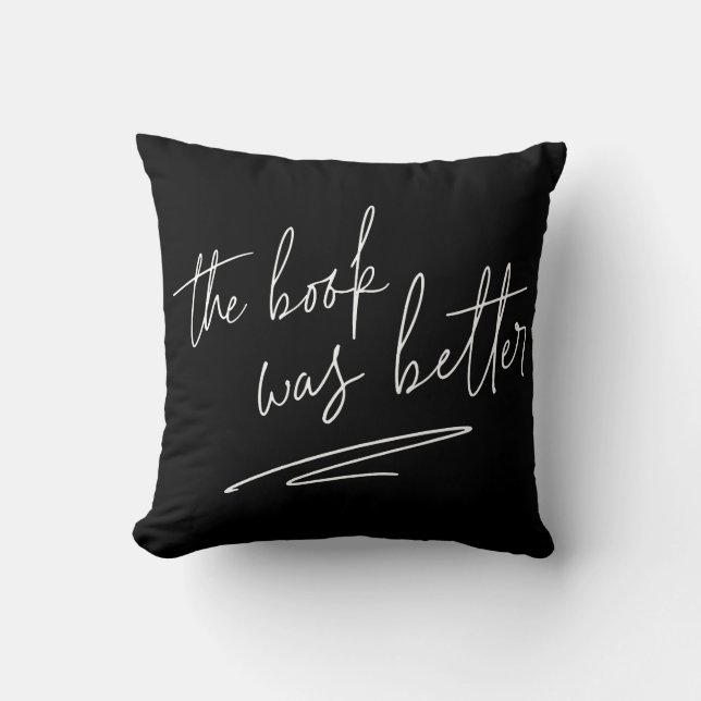 Coussin Le Livre Était Mieux (Recto)