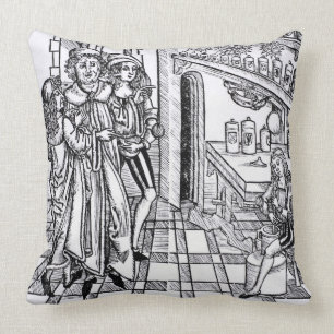 Coussin Le magasin de l'apothicaire, du pub "de Cirugia de