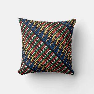 Coussin Le magnifique drapeau national des Seychelles