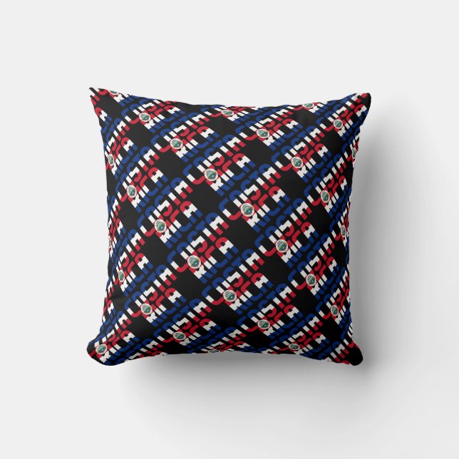 Coussin Le magnifique drapeau national du Costa Rica (Recto)