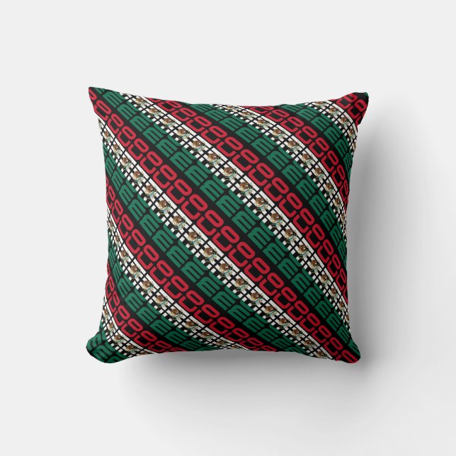 Coussin Le magnifique drapeau national du Mexique (Recto)