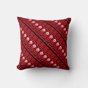 Coussin Le magnifique drapeau national tunisien