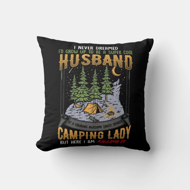Coussin Le mari d'une femme au campement (Recto)