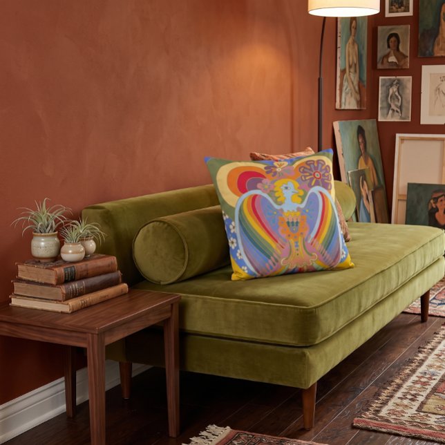 Coussin Le Monde - SOHAIP (Ai product visualization - artwork is not AI)